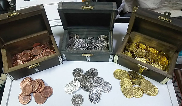 ついに入荷 レルムコイン Realm Coins 金 銀 銅貨 60枚 各20枚 セット